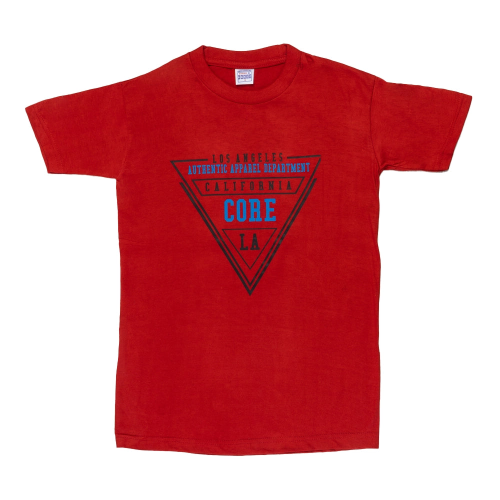 Powermerc Cotton Tees for Kids-Red